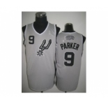 nba san antonio spurs #9 tony parker grey[revolution 30]
