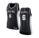 Women's Nike San Antonio Spurs #6 Sean Elliott Swingman Black Road NBA Jersey - Icon Edition