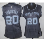 women nba san antonio spurs #20 ginobili black-grey[2012]