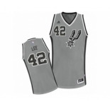 Youth Adidas San Antonio Spurs #42 David Lee Swingman Silver Grey Alternate NBA Jersey