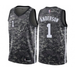 Youth Nike San Antonio Spurs #1 Kyle Anderson Swingman Camo NBA Jersey - City Edition