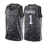 Youth Nike San Antonio Spurs #1 Lonnie Walker Swingman Camo NBA Jersey - City Edition
