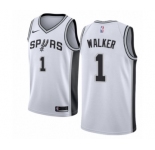 Youth Nike San Antonio Spurs #1 Lonnie Walker Swingman White NBA Jersey - Association Edition