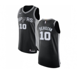 Youth Nike San Antonio Spurs #10 DeMar DeRozan Swingman Black NBA Jersey - Icon Edition