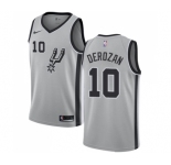 Youth Nike San Antonio Spurs #10 DeMar DeRozan Swingman Silver NBA Jersey Statement Edition