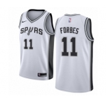 Youth Nike San Antonio Spurs #11 Bryn Forbes Swingman White NBA Jersey - Association Edition