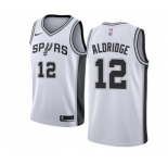 Youth Nike San Antonio Spurs #12 LaMarcus Aldridge Swingman White Home NBA Jersey - Association Edition