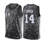 Youth Nike San Antonio Spurs #14 Danny Green Swingman Camo NBA Jersey - City Edition