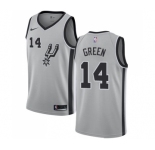Youth Nike San Antonio Spurs #14 Danny Green Swingman Silver Alternate NBA Jersey Statement Edition