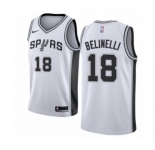 Youth Nike San Antonio Spurs #18 Marco Belinelli Swingman White NBA Jersey - Association Edition