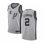 Youth Nike San Antonio Spurs #2 Kawhi Leonard Swingman Silver Alternate NBA Jersey Statement Edition
