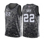 Youth Nike San Antonio Spurs #22 Rudy Gay Swingman Camo NBA Jersey - City Edition