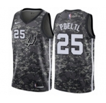 Youth Nike San Antonio Spurs #25 Jakob Poeltl Swingman Camo NBA Jersey - City Edition