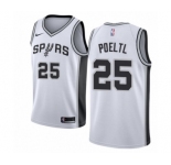 Youth Nike San Antonio Spurs #25 Jakob Poeltl Swingman White NBA Jersey - Association Edition