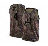 Youth Nike San Antonio Spurs #4 Derrick White Swingman Camo Realtree Collection NBA Jersey