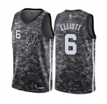 Youth Nike San Antonio Spurs #6 Sean Elliott Swingman Camo NBA Jersey - City Edition