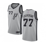 Youth Nike San Antonio Spurs #77 Joffrey Lauvergne Swingman Silver Alternate NBA Jersey Statement Edition