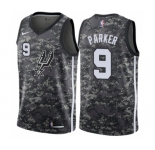 Youth Nike San Antonio Spurs #9 Tony Parker Swingman Camo NBA Jersey - City Edition