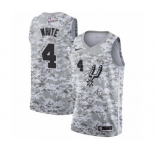 Youth San Antonio Spurs #4 Derrick White Swingman Jersey - Earned Edition