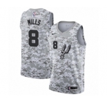 Youth San Antonio Spurs #8 Patty Mills White Swingman Jersey - Earned Edition