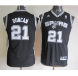 youth nba san antonio spurs #21 duncan black[revolution 30 swingman]