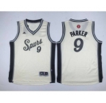 youth nba san antonio spurs #9 parker white[2015 Christmas edition]