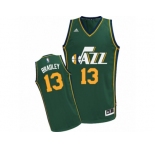 Men Adidas Utah Jazz #13 Tony Bradley Swingman Green Alternate NBA Jersey