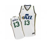 Men Adidas Utah Jazz #13 Tony Bradley Swingman White Home NBA Jersey