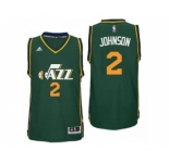 Men Utah Jazz #2 Joe Johnson Alternate Green New Swingman Jersey