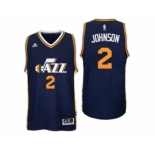 Men Utah Jazz #2 Joe Johnson Road Navy New Swingman Jersey