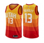 Men's Nike Utah Jazz #13 Tony Bradley Swingman Orange NBA Jersey - City Edition