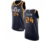 Men's Nike Utah Jazz #24 Grayson Allen Authentic Navy Blue NBA Jersey - Icon Edition