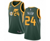 Men's Nike Utah Jazz #24 Grayson Allen Green Swingman Jersey - Earned Edition