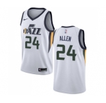 Men's Nike Utah Jazz #24 Grayson Allen Swingman White NBA Jersey - Association Edition