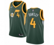 Men's Nike Utah Jazz #4 Adrian Dantley Green Swingman Jersey - Earned Edition