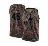 Men's Nike Utah Jazz #45 Donovan Mitchell Swingman Camo Realtree Collection NBA Jersey