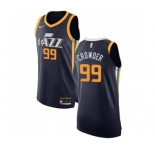 Men's Nike Utah Jazz #99 Jae Crowder Authentic Navy Blue Road NBA Jersey - Icon Edition