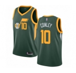 Men's Utah Jazz #10 Mike Conley Green Swingman Jersey - Earned Edition