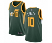 Men's Utah Jazz #10 Mike Conley Green Swingman Jersey - Earned Edition
