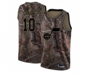 Men's Utah Jazz #10 Mike Conley Swingman Camo Realtree Collection Basketball Jersey