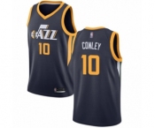 Men's Utah Jazz #10 Mike Conley Swingman Navy Blue Basketball Jersey - Icon Edition