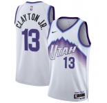 Men's Utah Jazz #13 Walter Clayton Jr. White 2025 Association Edition Stitched Basketball Jersey