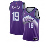 Men's Utah Jazz #19 Ace Bailey Purple 2025 Icon Edition Stitched Basketball Jersey