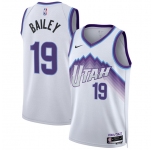 Men's Utah Jazz #19 Ace Bailey White 2025 Association Edition Stitched Basketball Jersey