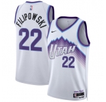Men's Utah Jazz #22 Kyle Filipowski White 2025 Association Edition Stitched Basketball Jersey