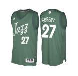 Men's Utah Jazz #27 Rudy Gobert Green 2016 Christmas Day NBA Swingman Jersey