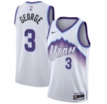 Men's Utah Jazz #3 Keyonte George White 2025 Association Edition Stitched Basketball Jersey