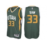 Men's Utah Jazz #33 Boris Diaw adidas Green New Swingman Alternate Jersey