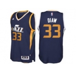 Men's Utah Jazz #33 Boris Diaw adidas Navy Blue New Swingman Road Jersey