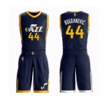 Men's Utah Jazz #44 Bojan Bogdanovic Authentic Navy Blue Basketball Suit Jersey - Icon Edition